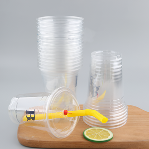 Tasses PLA biodégradables compostables de 12oz 360ml tasse à boire transparente épaissie écologique renouvelable pour l'utilisation de café de café - Product Image 3