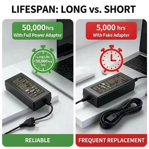 Alimentatore da Tavolo Switching 12 Volt 5 <span class=keywords><strong>Amp</strong></span> 60W AC DC per Strisce LED, Monitor LCD e Computer - Product Image 2