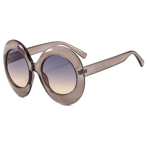 Gafas de Sol de Moda de Alta Gama al por Mayor, Unisex, Redondas, Extra Grandes, Anti-UV400, Marco de Metal y PC, Lentes Acrílicas, 6 Colores, Logotipo Personalizado - Product Image 4