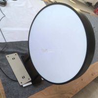 Caja de Luz Acrílica de Doble Cara con Borde de Acero Inoxidable de 100 mm de Grosor, Resistente y Duradera, Personalizada de Fábrica con Soporte y Base