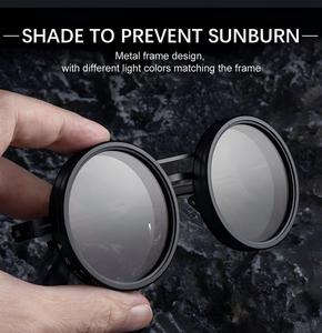 Fashion Designer Custom Logo <b>Round</b> Adjustable ND Polarized UV400 Comfortable Full Rim <b>Sunglasses</b> for Unisex - Product Image 5