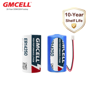 Pile au lithium GMCELL Custom 1/2aa 3.6v Er14250 jetable avec fil et connecteur pour compteur d'eau et de gaz - Product Image 1