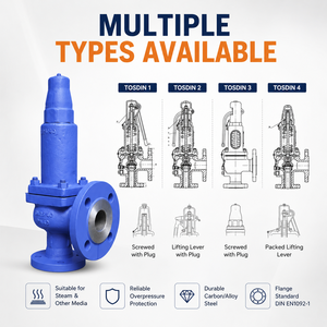 Vanne de sécurité industrielle haute température DIN de qualité supérieure avec tige de levage pour la vapeur - Product Image 3