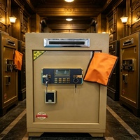Schubladenförmiger Münzautomat-Safe für Hotels, Kassen und Rezeptionen, 70 cm hoher Stahlsafe mit Handkurbel für Münzen