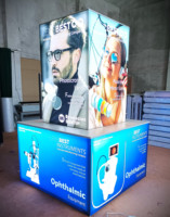 Vente flash : Stand d'exposition en tissu tendu 10 x 20 pieds avec cadre en aluminium, toile de fond pour stand d'exposition