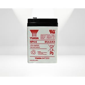 แบตเตอรี่แบบชาร์จไฟได้ปิดผนึก6V 4Ah NP4-6ของ YUASA สำหรับใช้ในโหมดสแตนด์บาย - Product Image 5