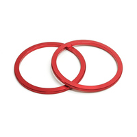 High-Accuracy Metal Circle Parts Cnc Turning Red Anodize Machining Services Shiny Polish Jar 6061aluminum Computer-controlled