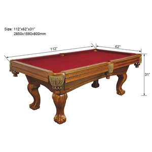With Quality Slate <strong>Pool</strong> <strong>Table</strong> Custom Made Billiard <strong>Table</strong> <strong>Supplier</strong> - Product Image 3