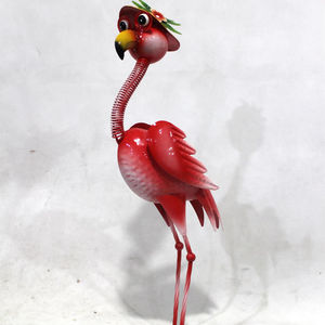 수제 모던 미니멀리스트 메탈 플라밍고 장식품, 독특한 크리스마스 선물, 파티 용품, 야외 정원용 휴일 장식 - Product Image 1