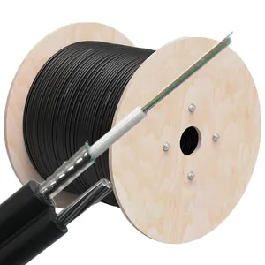 outdoor Waterproof fiber optic cable GYTC8S 8 4 6 8 12 24 48 72 96 144 Stranded Loose Tube Messenger Wire Aerial Fibre cable