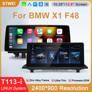 STWEI 2026 Nouveau Système Linux 12,8 pouces Résolution 2400x900 Pour BMW X1 F48 EVO NBT 16-19 CarPlay Sans Fil Auto KSW Slim - Product Image 2