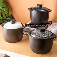 WEIYE 2.6 liters household gas stove top cooker heat resistant spodumene porcelain casserole ceramic stew casserole