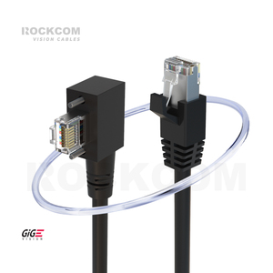 Cat6a 10gige RJ45 W/thumbscrews r/A 90r Ethernet cáp 10m 20m 25M 30M 50M Ethernet LAN mạng cáp thông tin liên lạc Cáp - Product Image 1
