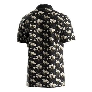 เสื้อยืดโพลีเอสเตอร์แขนสั้น Odm Sublimation สำหรับผู้ชาย เสื้อโปโลสีขาวปักโลโก้ตามสั่งสำหรับผู้ชาย - Product Image 4