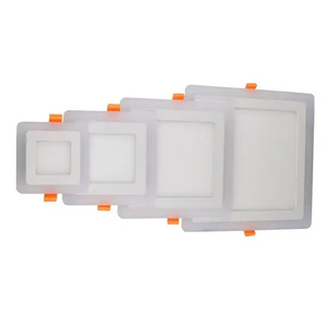 Trang trí nội thất tròn vuông LED trần recessed Bảng điều chỉnh ánh sáng RGB RGBW Đèn 6W 9W 15W 24W Bảng điều chỉnh Downlight màu xanh + màu trắng - Product Image 1