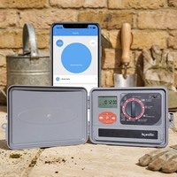 Aqualin 4-11 Zone WLAN Sistema de Riego para Jardín 24V AC, Controlador de Riego Inteligente WiFi, Temporizador de Aspersores para Jardín, Césped y Granja