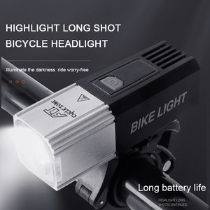 Luz frontal recarregável de bicicleta à <span class=keywords><strong>prova</strong></span> d'água USB luz de advertência LED acessórios para mountain bike - Product Image 2