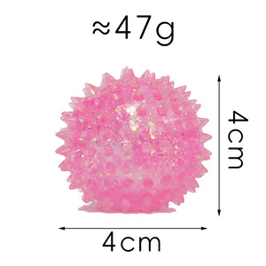 Nouveau jouet anti-stress créatif en forme de boule à picots, écologique, couleur bonbon, paillettes, silicone, jouet promotionnel - Product Image 4