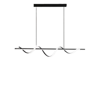 Lampes suspendues LED modernes en spirale PM Design Models, or noir, pour table, salle à manger, cuisine, bar, décoration intérieure, lustre LED