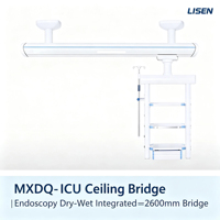 LISEN MXDQ-I Suspension médicale motorisée intégrée pour plafond, pour blocs opératoires et soins intensifs, avec fonction sec/humide, pour usage hospitalier