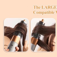 Accessoire de brosse ronde améliorée pour Dysons Air Wrap Jumbo Bigger Oval Round Volumizing Brush for Dysons Airwraps Accessories
