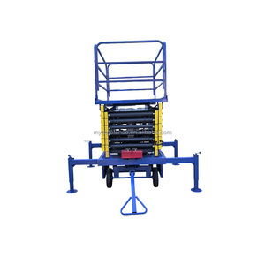 Plate-forme rotative à 360 ° de 12m certifiée CE ISO Fonction d'arrêt d'urgence Nouveau 500kg pour les ateliers d'impression de conformité de sécurité Élévateur à ciseaux - Product Image 2