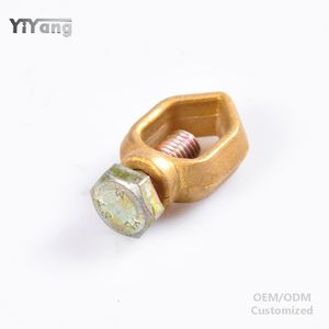 Yiyang 2024 Trái Đất que kẹp nối đồng thau mặt đất que kẹp khớp nối U Bolt clip cho chống sét và hệ thống tiếp đất - Product Image 5