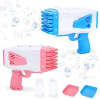 Enfants Garçons Filles 69 trous Bubble Gun Bulle Bazooka Gun