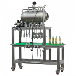 Máquina Semiautomática Isóbara JSIFC4-1 2 <span class=keywords><strong>en</strong></span> 1 para Llenado y Tapado <span class=keywords><strong>de</strong></span> Cerveza, Llenadora <span class=keywords><strong>de</strong></span> Contrapresión <span class=keywords><strong>de</strong></span> 4 Cabezas para Botellas <span class=keywords><strong>de</strong></span> Vidrio - Product Image 2