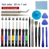 Kit de réparation de téléphone portable 16 pièces, jeu de tournevis de précision multifonction 16-en-1 et outils de démontage.