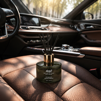 Ensemble diffuseur de parfum en verre de luxe - Diffuseur d'huiles essentielles longue durée - Parfum frais - Coffret cadeau