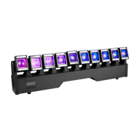 Barra de Luces Móvil LED RGBW de 10 Cabezas y 40W, DMX512, Control de Píxeles de 10 Ojos, Iluminación de Efectos para Escenarios, Eventos, KTV, DJ, Discotecas