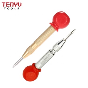 Gold Color Brass Metal <strong>Punch</strong> Knurled Brass Spring Loaded <strong>Automatic</strong> <strong>Center</strong> <strong>Punch</strong> for Steel or Wood Accurate Drilling - Product Image 4