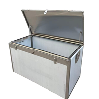 Armoires de rangement en acier inoxydable 304, résistantes à la corrosion, étanches, avec rainures de drainage, modulaires, auto-assemblables