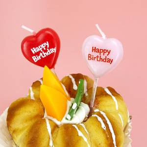 Set di 5 Candeline a Forma di <span class=keywords><strong>Cuore</strong></span> per Dichiarazioni Romantiche, Decorazione per Torte di Compleanno e San Valentino - Product Image 3