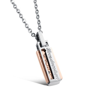 Romantico Dolce Creativo Attraente Amore <span class=keywords><strong>Argento</strong></span> <span class=keywords><strong>Coppia</strong></span> Accendino <span class=keywords><strong>Collana</strong></span> - Product Image 5