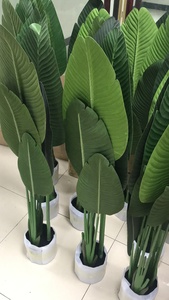 Bonsai <span class=keywords><strong>Tree</strong></span> Künstlicher Reisender Bananen baum 120cm 8 Blätter Künstliche Pflanze für Home Office Hotel Dekor - Product Image 3