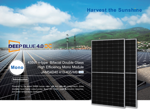 Módulo Monocristalino Bifacial de Doble Vidrio de Alta Eficiencia <span class=keywords><strong>JA</strong></span> <span class=keywords><strong>Solar</strong></span> JAM54D40 Serie <span class=keywords><strong>410</strong></span>-435/MB, 415w 425w 435w, Sistema Fotovoltaico, Tipo N, Media Celda - Product Image 5