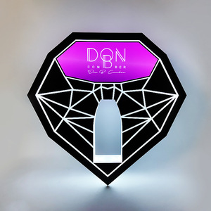 ชั้นวางอะคริลิคแบบมีไฟ LED สำหรับโชว์สินค้าแนวตั้ง เหมาะสำหรับเครื่องดื่มแอลกอฮอล์และไวน์ ใช้ใน KTV และไนท์คลับ - Product Image 3