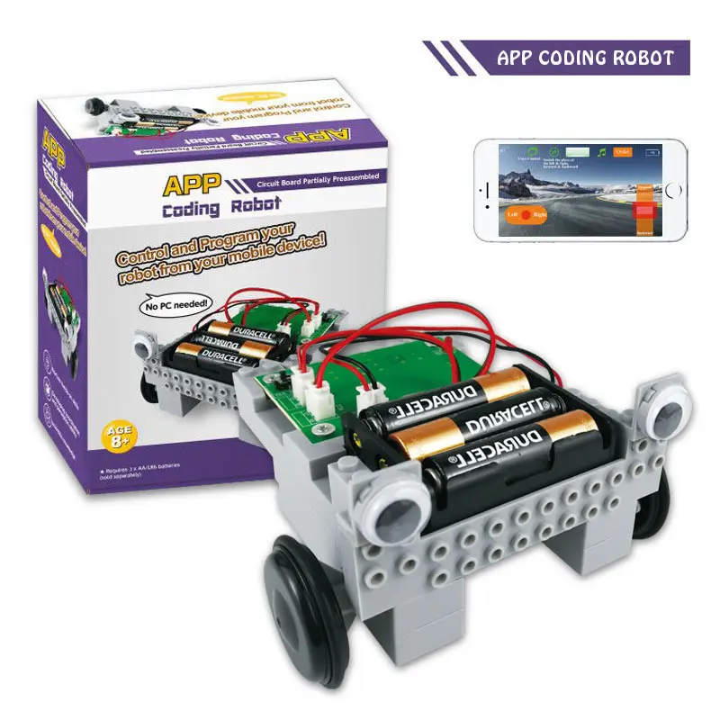 EW release-robot de codificación programable para niños, juguete educativo inteligente, control por aplicación