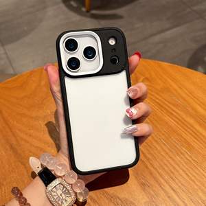 Étui Minimaliste à Motif Ondulé pour iPhone 16 Pro Max, Étui de Protection Transparent en Résine de Couleur Unie Antichoc pour iPhone 15 - Product Image 1