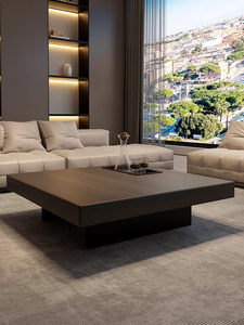 Set di Tavolini da Caffè e da Tè Moderni di Lusso per Soggiorno, <span class=keywords><strong>Design</strong></span> Quadrato con Piano in <span class=keywords><strong>Legno</strong></span> Massello, Durevoli - Product Image 2