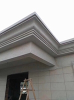 Moulure décorative en plastique en forme de S pour corniche de toit en béton, design élégant