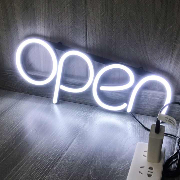 Open logo Letter Illuminated Light Advertising Acrylic Backlit Board ...