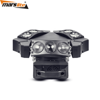 Projecteur de scène mobile Marslite Spider 9*12W RGBW 4-en-1 LED, 5 angles de faisceau, contrôle DMX512 12/43CH pour éclairage de scène disco DJ