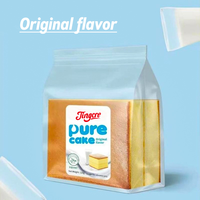 Vente en gros usine Jingcre Pain blanc doux et moelleux 100g*36pcs, à base de farine de blé, lait et raisins, type gâteau sandwich, faible en gras, certifié HALAL, sain