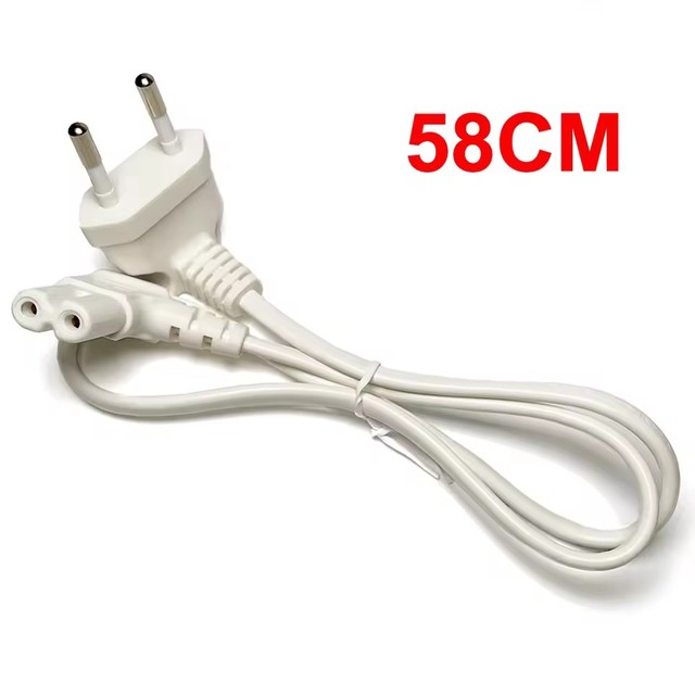 White 90 Degree Angle AC Power Cord for Samsung Philips Sony LED TV EU Schuko CEE7/16 to IEC C7 Power Adapter Cable VDE Cord