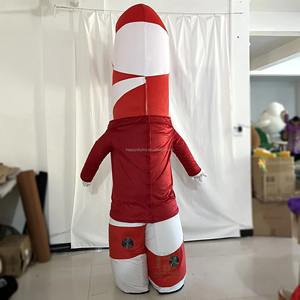Kostum Maskot Permen Lolipop Raksasa Tiup yang Dapat Disesuaikan untuk Pesta Dewasa, Iklan, Cosplay, Dekorasi Natal - Product Image 4