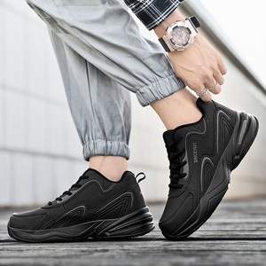 Zapatos Deportivos Antideslizantes de Moda para Hombre, Zapatos de Viaje para Caminar/Correr, de Gran Tamaño, de Cuero Suave y Microfibra, Nuevos - Product Image 5