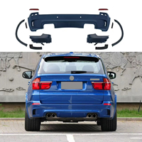 Kit de Carrocería para BMW X5 E70 2008-2013, Actualización a Kit de Carrocería X5M con Ensamblaje de Parachoques Trasero, Tubo de Escape y Kits Traseros